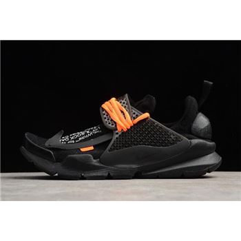 Cheap Off-White x Nike Sock Dart Black/Black-Volt Men's Size 819686-001