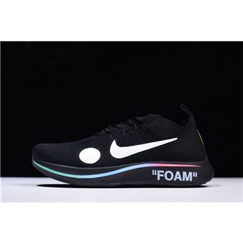 2018 Off-White x Nike Zoom Fly Mercurial Flyknit Black/Volt-White AO2115-001