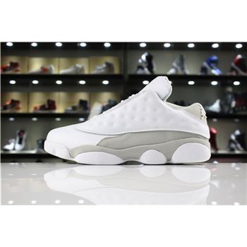 New Air Jordan 13 Retro Low Pure Money White/White-Metallic Silver 310810-100