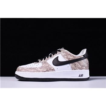 Men's Nike Air Force 1 Low Cocoa Snake True White/Black-Cocoa 845053-104