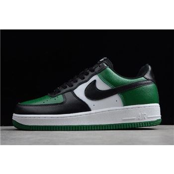 Nike Air Force 1 Low Black-White/Pine Green Men's Size 315112-302
