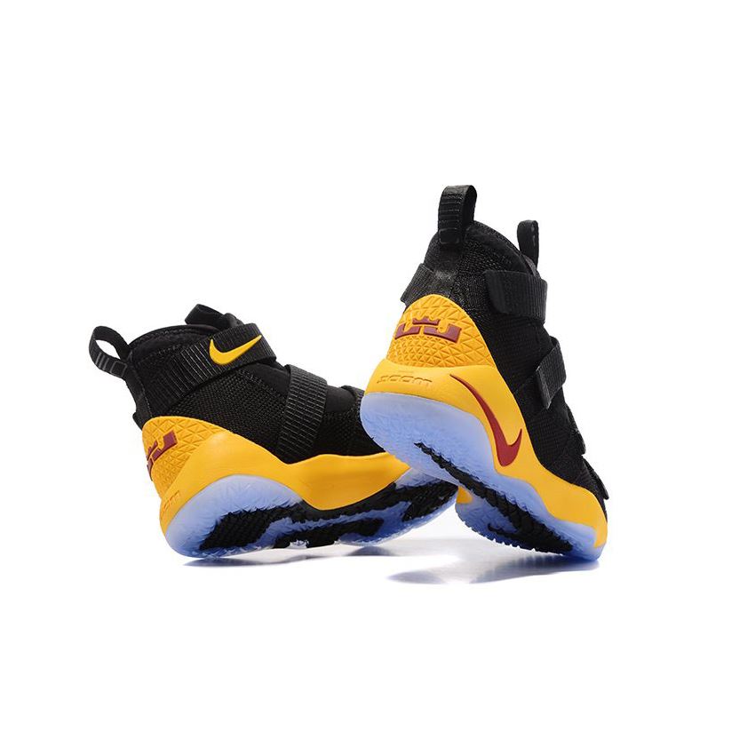 Nike LeBron Soldier 11 Black Yellow Cavs PE Basketball Shoes, Nike ...